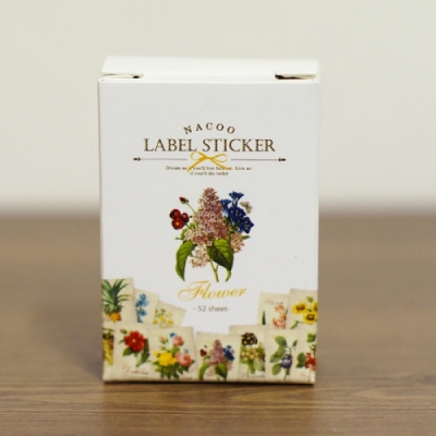 라벨스티커 Label Sticker Pack-꽃/빈티지/패턴
