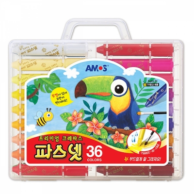 36색 아모스 파스넷 크레파스