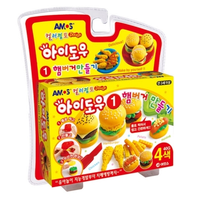 8000 컬러점토 아이도우 햄버거 만들기