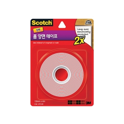 스카치 강력 폼 양면 테이프(12mmx4m)