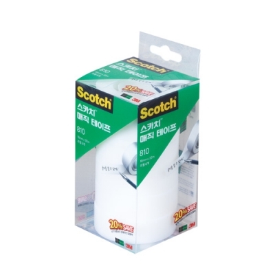 스카치 매직 테이프 세이빙팩 리필 810R-6(18mmx32m) 6개입