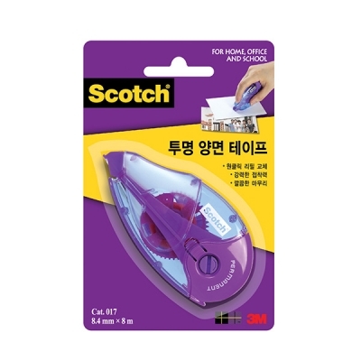 스카치 투명 양면테이프 017