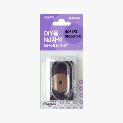 DIY강력자석 접시나사형 원형  Ø25XT5 1개입