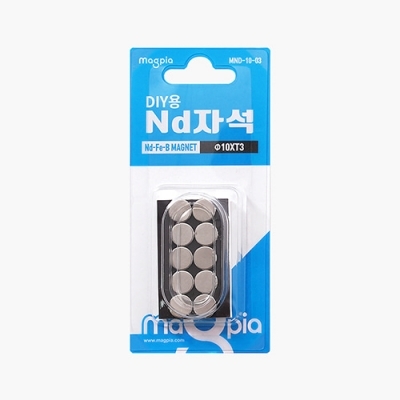 DIY강력자석 원형 Ø10X3T 10개입