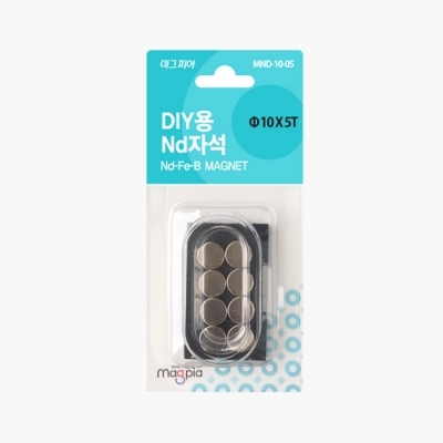 DIY강력자석 원형 Ø10X5T 8개입