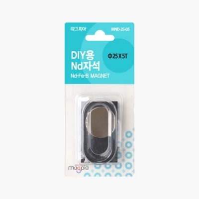DIY강력자석 원형 Ø25X5T 1개입
