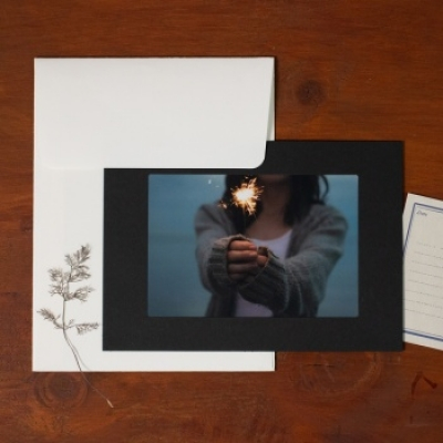 종이액자 4X6 BLACK 10장