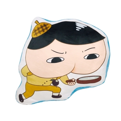 엉덩이탐정 라인 프린트 쿠션 2