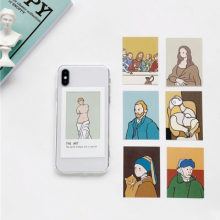 아이폰 THE ART 명화 액자 투명 젤리 케이스