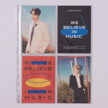 하이하바 4포켓(4x6) 바인더 속지 10매 (사진 엽서 앨범 리필내지) (2공 4공 링바인더 호환)