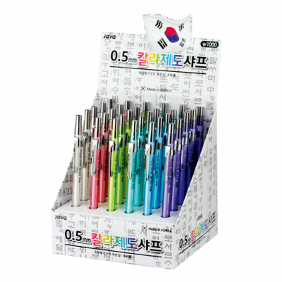 투명 칼라 제도샤프 0.5mm (30본입)