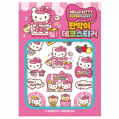 산리오 캐릭터즈 헬로키티 판박이 데코스티커
