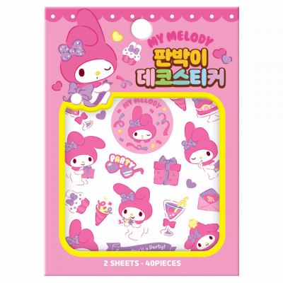 산리오 캐릭터즈 마이멜로디 판박이 데코스티커