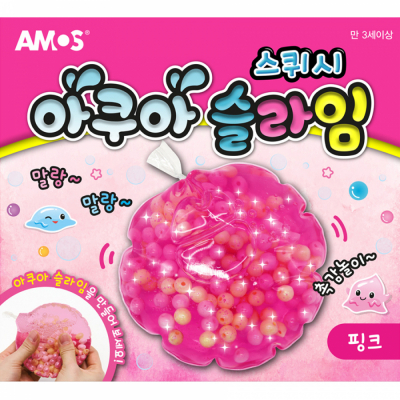 아쿠아슬라임 핑크