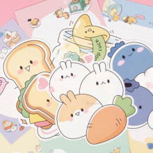 몽알몽알 편지지 (편지지 4장+봉투 2장)