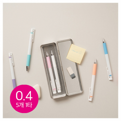 쥬스업 젤잉크 파스텔볼펜 0.4mm (5개 1타)