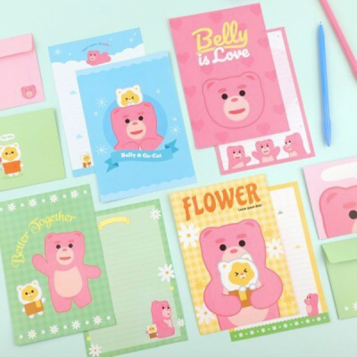 벨리곰 편지지 (봉투 2매 포함)
