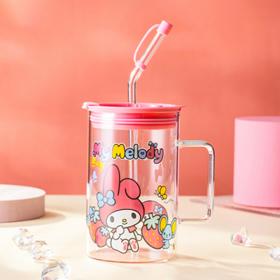 마이멜로디 빨대 유리컵 700ml