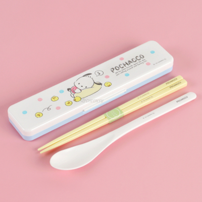 포차코 소음방지 수저 콤비 세트 18cm