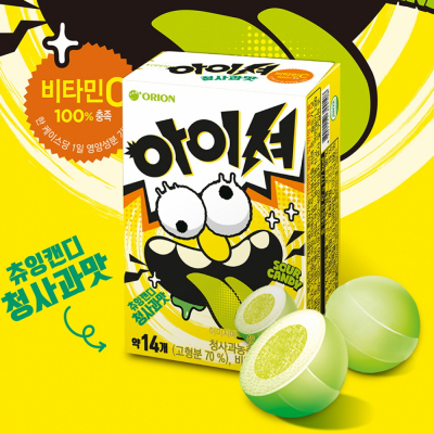 아이셔 츄잉캔디 청사과맛 42g (6개 1세트)