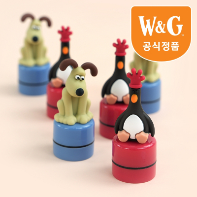 월레스와그로밋 피규어 스탬프 (16개 1세트)