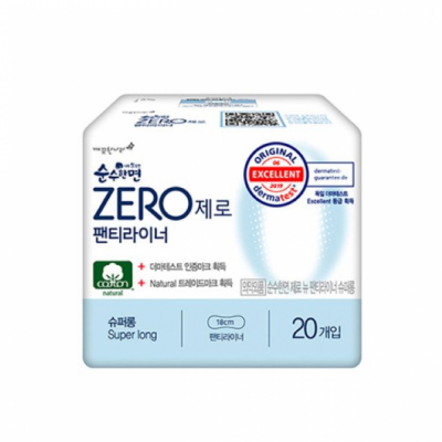 순수한면 제로 팬티라이너 뉴 슈퍼롱 (20개입) 생리대
