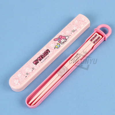 마이멜로디 숨바꼭질 슬라이드 젓가락 케이스 세트 16.5cm