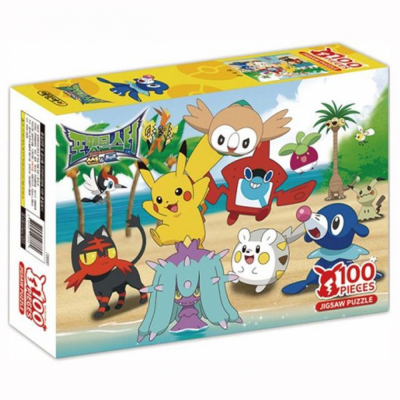 NEW 포켓몬스터 썬앤문 직소퍼즐 100pcs - 썬＆문