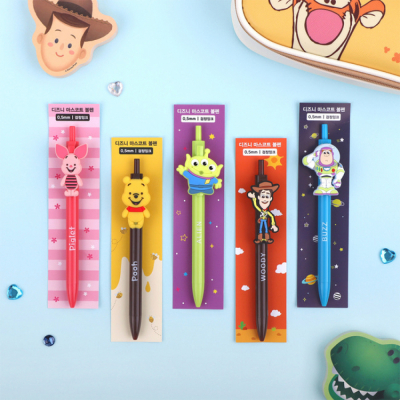 디즈니 캐릭터 마스코트 볼펜 (5 option) 0.5mm 유성볼펜