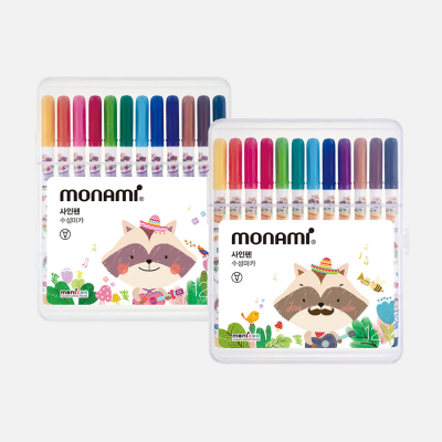 모니주 12색 사인펜