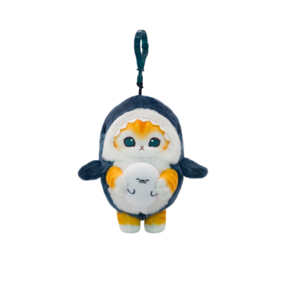 모후샌드 치즈냥 상어 코스튬 (13cm) 인형키링