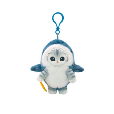 모후샌드 고등어냥 상어 코스튬 (13cm) 인형키링