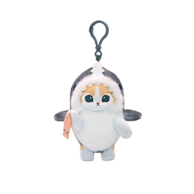 모후샌드 크림냥 상어 코스튬 (13cm) 인형키링