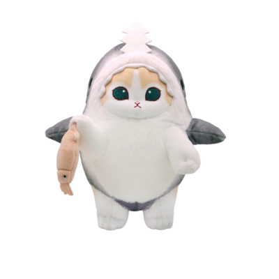 모후샌드 크림냥 상어 코스튬 (25cm) 봉제인형