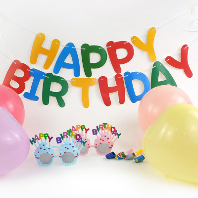 생일 파티세트 (낱개 랜덤발송) 안경,코끼리나팔,풍선,가랜드