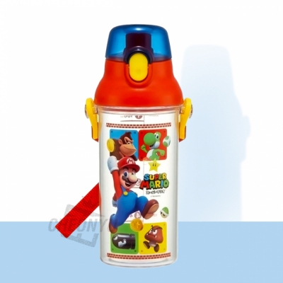 슈퍼마리오 원터치 클리어 눈금보틀 480ml