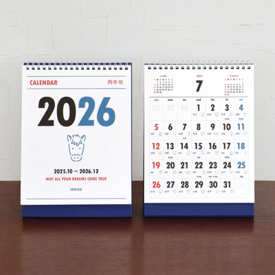 2026 루나 옛날 음력 탁상 달력 (절기 데스크 캘린더)