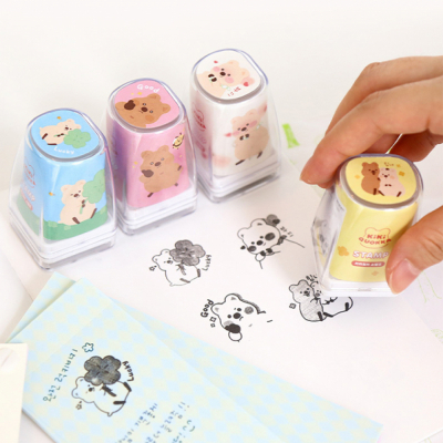 키키쿼카 사각 스탬프