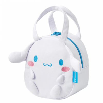 시나모롤 스웨이드 도트 런치백