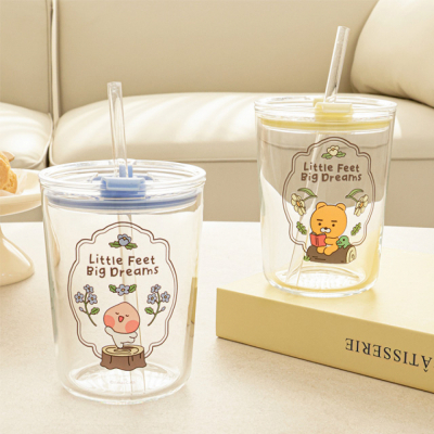 카카오프렌즈 글라스 텀블러 500ml