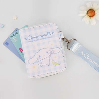 시나모롤 데이지 스트랩 지갑