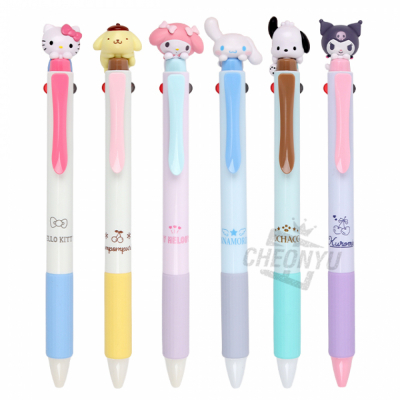 산리오 피규어 에너겔 2색 볼펜 0.5mm