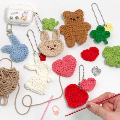 코바늘 뜨개 키링 만들기 (랜덤발송)