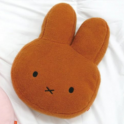 미피 얼굴 쿠션_브라운