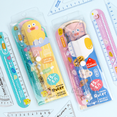 kinbor x Brunch Brother 15cm 자 각도기 세트 (랜덤발송)