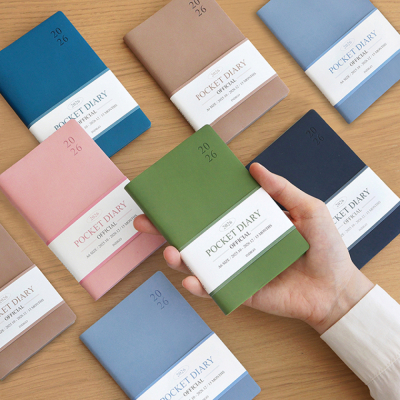 2026 오피셜 A6 포켓 다이어리 (날짜형 미니 월간 수첩)