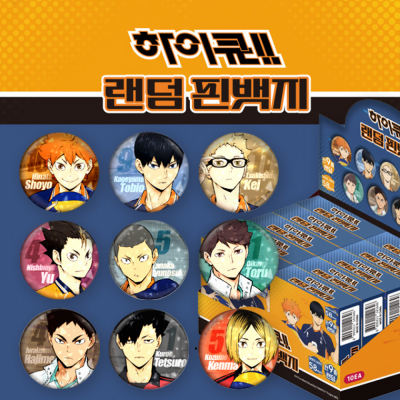 하이큐 랜덤 핀뱃지