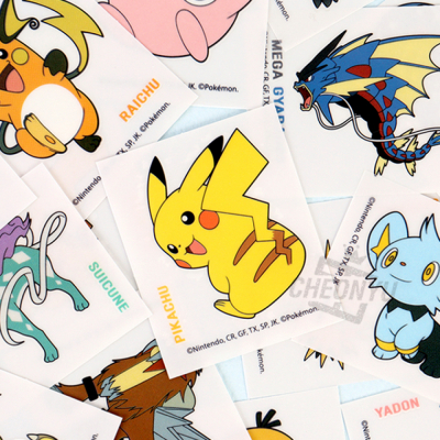 포켓몬스터 빅 판박이 스티커 (랜덤발송)