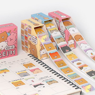 순덕이크루 롤 스티커 400장 (랜덤발송)