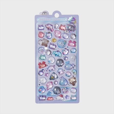 3D크리스탈 스티커 봉봉드롭_본본랜드 06 바닷속친구들